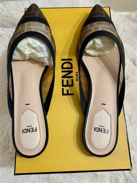 fendi mules flat|fendi slides and mules.